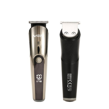 VGR V-107 11-in-1 IPX6 Digital Display Electric Hair Clipper Kit(Gold) by VGR