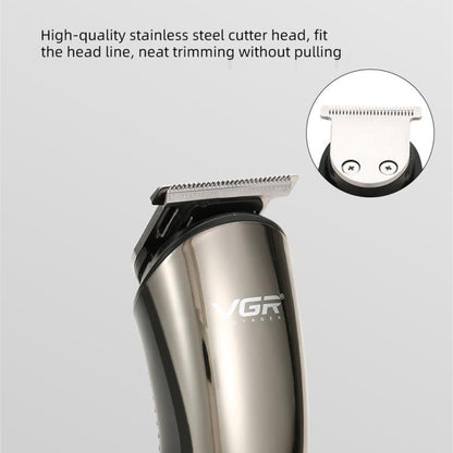 VGR V-107 11-in-1 IPX6 Digital Display Electric Hair Clipper Kit(Gold) by VGR