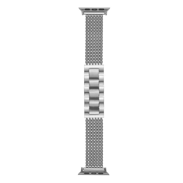 For Apple Watch 46mm / 49mm / 45mm / 44mm 6-Chain Stainless Steel Watch Band(Silver) by bashfashion