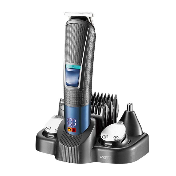 VGR V-108 10-in-1 Digital Display Electric Hair Clipper Men Care Kit(Black) by VGR