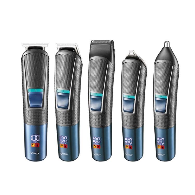 VGR V-108 10-in-1 Digital Display Electric Hair Clipper Men Care Kit(Black) by VGR