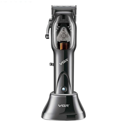 VGR V-653 Professional USB Electric Hair Clipper with Holder(Black) by VGR