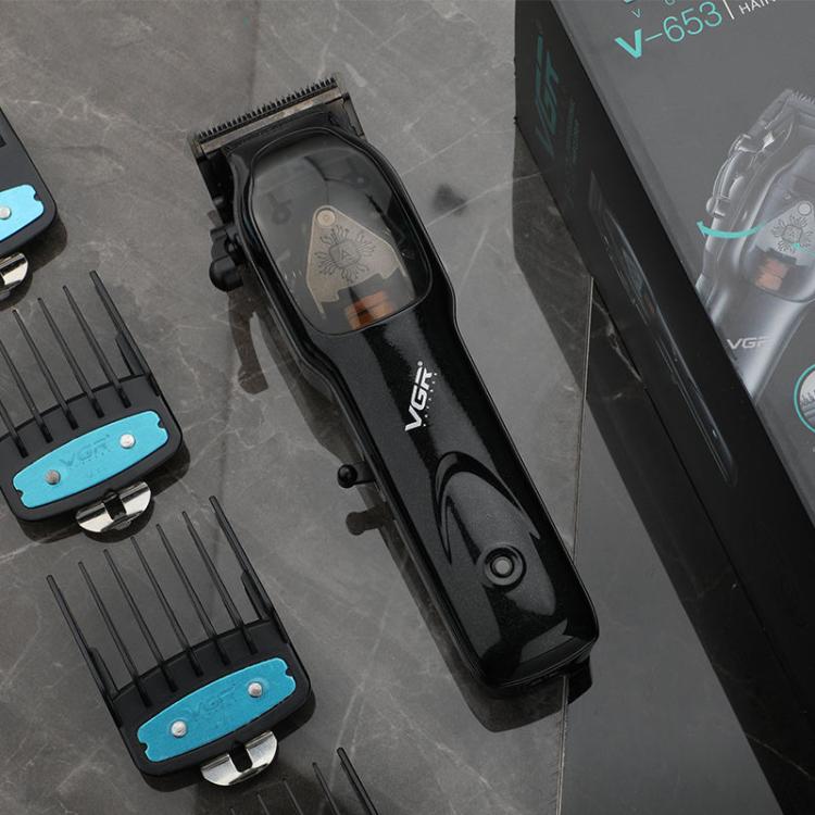 VGR V-653 Professional USB Electric Hair Clipper with Holder(Black) by VGR