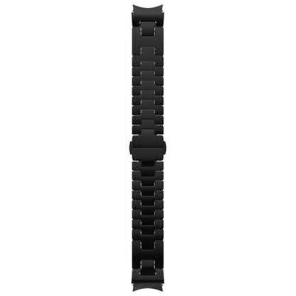 For Samsung Galaxy Watch 7 / 6 / 5 / 4 Quick Release Button H Shaped Stainless Steel Watch Band(Black) by bashfashion