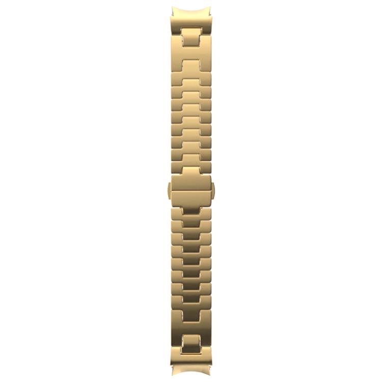 For Samsung Galaxy Watch 7 / 6 / 5 / 4 Quick Release Button H Shaped Stainless Steel Watch Band(Gold) by bashfashion