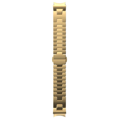 For Samsung Galaxy Watch 7 / 6 / 5 / 4 Quick Release Button H Shaped Stainless Steel Watch Band(Gold) by bashfashion