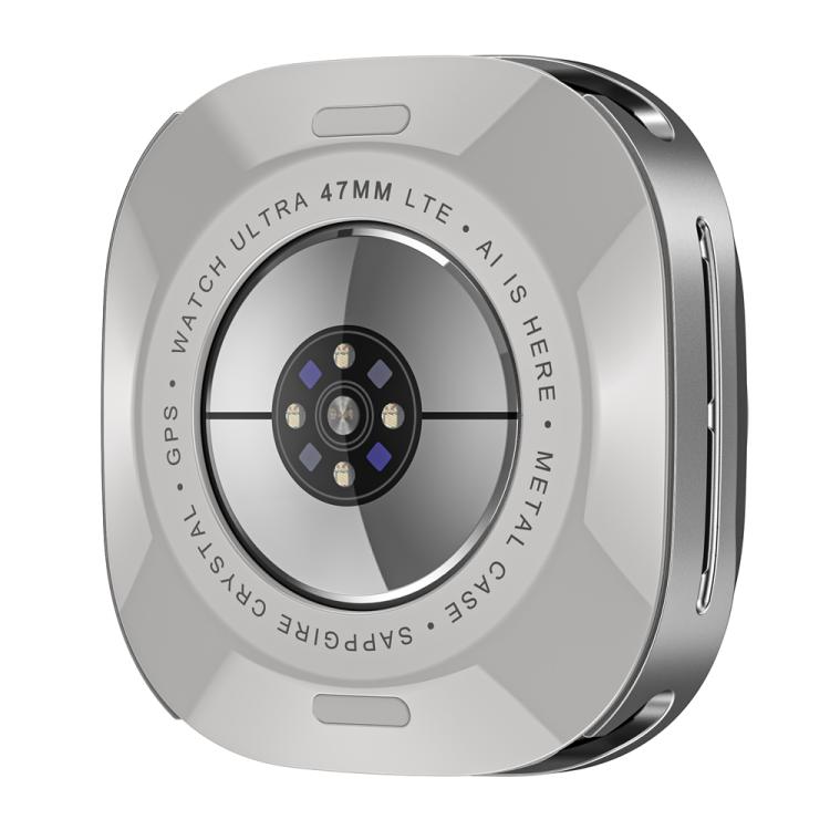 For Samsung Galaxy Watch Ultra 47mm / Ultra 2025 Aluminum Alloy Metal PC Watch Protective Cover(Grey Orange) by bashfashion