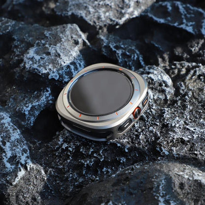 For Samsung Galaxy Watch Ultra 47mm / Ultra 2025 Aluminum Alloy Metal PC Watch Protective Cover(Titanium Orange) by bashfashion