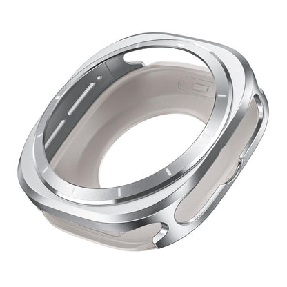 For Samsung Galaxy Watch Ultra 47mm / Ultra 2025 Aluminum Alloy Metal PC Watch Protective Cover(Silver Orange) by bashfashion