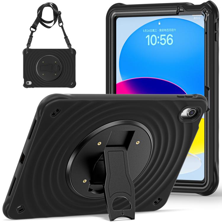 For iPad 2025 / 2022 Holder Silicone Hybrid PC Tablet Case(Black) by bashfashion