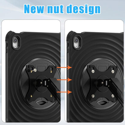 For iPad 2025 / 2022 Holder Silicone Hybrid PC Tablet Case(Black) by bashfashion