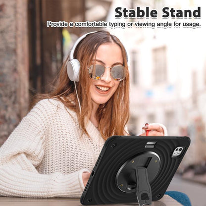 For iPad Pro 11 2025 / 2024 Holder Silicone Hybrid PC Tablet Case(Black) by bashfashion