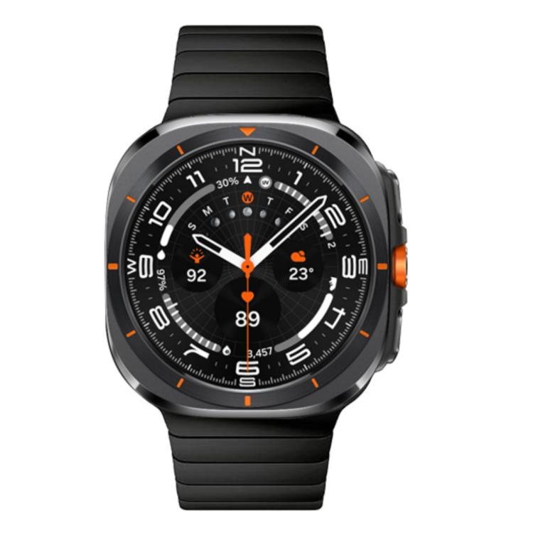 For Samsung Galaxy Watch Ultra 47mm / Ultra 2025 Bamboo Norman Buckle Stainless Steel Watch Band(Black) by bashfashion