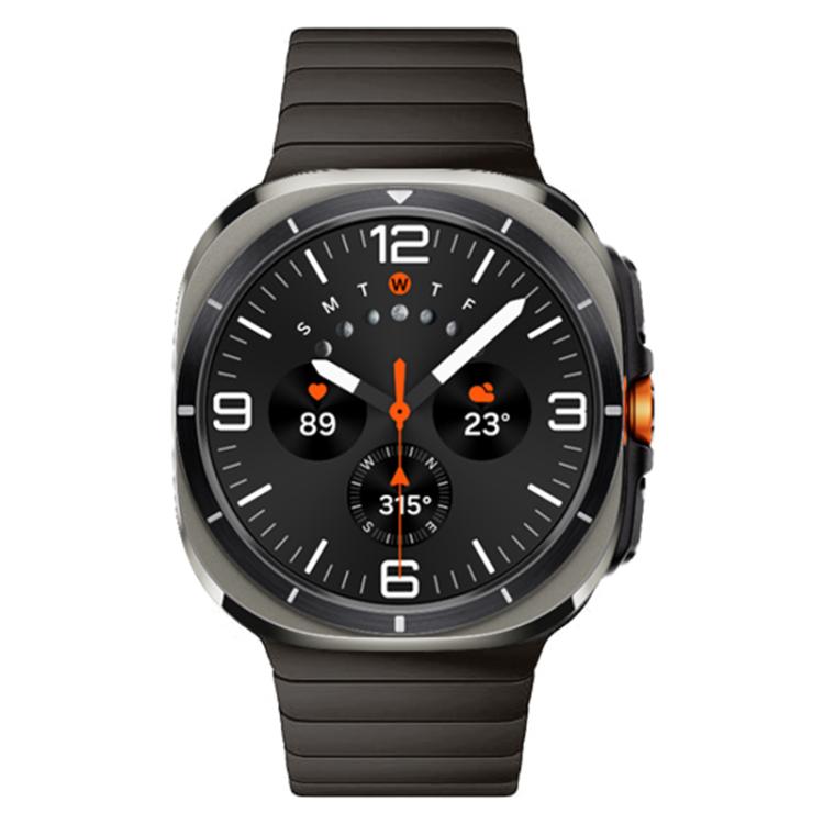 For Samsung Galaxy Watch Ultra 47mm / Ultra 2025 Bamboo Norman Buckle Stainless Steel Watch Band(Slate) by bashfashion