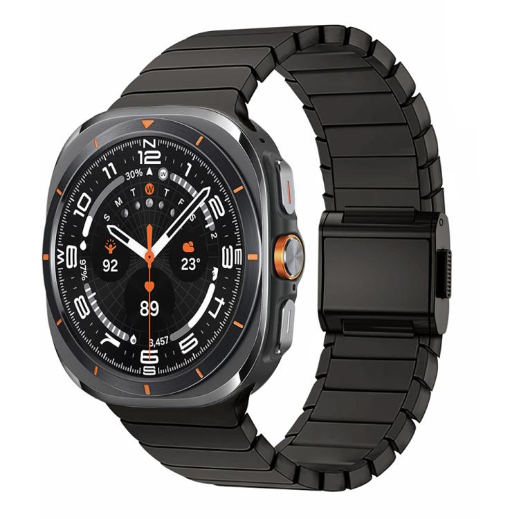 For Samsung Galaxy Watch Ultra 47mm / Ultra 2025 Bamboo Norman Buckle Titanium Alloy Watch Band(Slate) by bashfashion