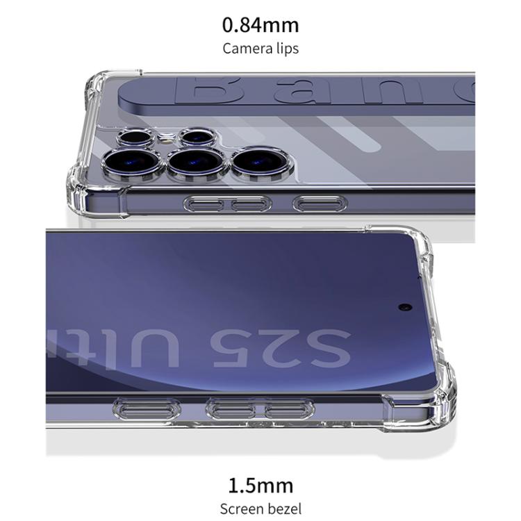 For Samsung Galaxy S25 Ultra 5G GKK Airbag Silicone Wristband Phone Case, Not Included Pen(Gray) by GKK