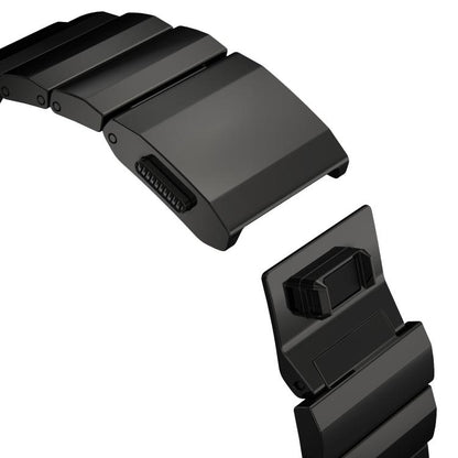 For Apple Watch 46mm / 49mm / 45mm / 44mm Norman Clasp One-Bead Stainless Steel Watch Band(Black) by bashfashion