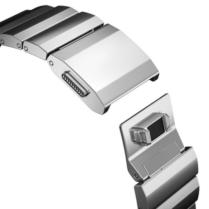 For Apple Watch 46mm / 49mm / 45mm / 44mm Norman Clasp One-Bead Stainless Steel Watch Band(Silver) by bashfashion