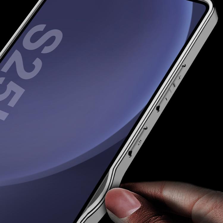 For Samsung Galaxy S25 Ultra 5G GKK Electroplating Leather Z-Shape Disassemble MagSafe Phone Case, Not Included Pen(Titanium Gray) by GKK