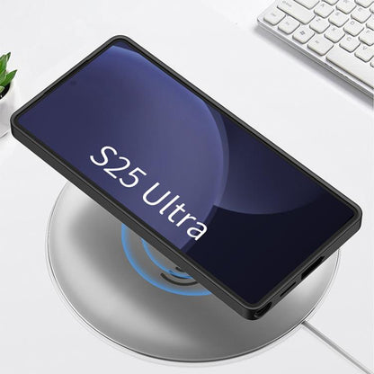 For Samsung Galaxy S25 Ultra 5G GKK Ultra-thin Leather Card Slots Phone Case With Magnetic Holder(Carbon Fiber Texture) by GKK