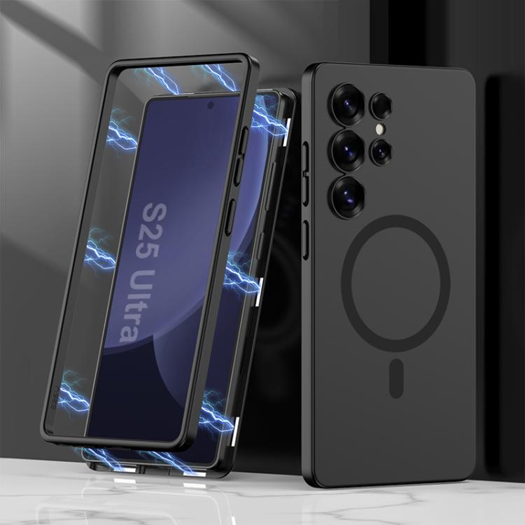 For Samsung Galaxy S25 Ultra 5G GKK MagSafe Full Coverage Phone Case(Black) by GKK