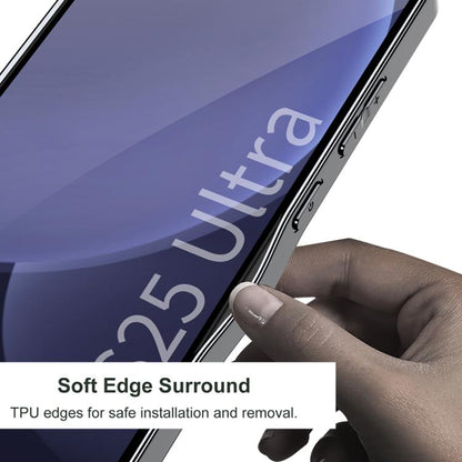 For Samsung Galaxy S25 Ultra 5G GKK Plating Leather Built-in MagSafe Frosted Phone Case(Black) by GKK