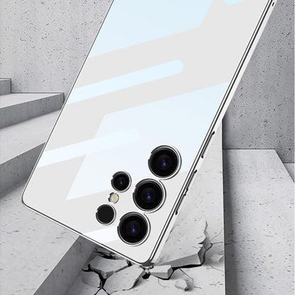 For Samsung Galaxy S25 Ultra 5G GKK Plating Transparent PC Phone Case, Not Included Pen(Black) by GKK