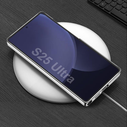 For Samsung Galaxy S25 Ultra 5G GKK Triumph Phantom Clear Full Coverage Phone Case with Holder(Black) by GKK