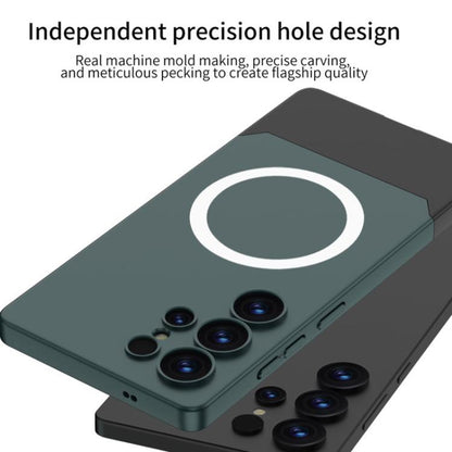 For Samsung Galaxy S25 Ultra 5G GKK Mortise-Tenon Connection Contrast Color Magnetic Phone Case(Black) by GKK