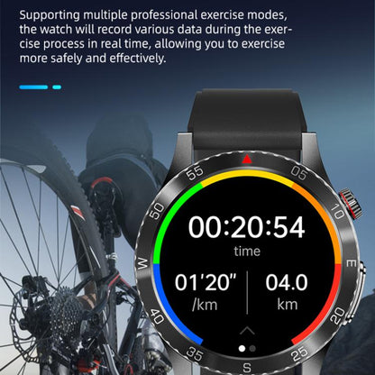 H9 1.43 inch Silicone Strap ECG Smart Watch Supports Bluetooth Calls/Smart Voice Assistant(Red) by bashfashion