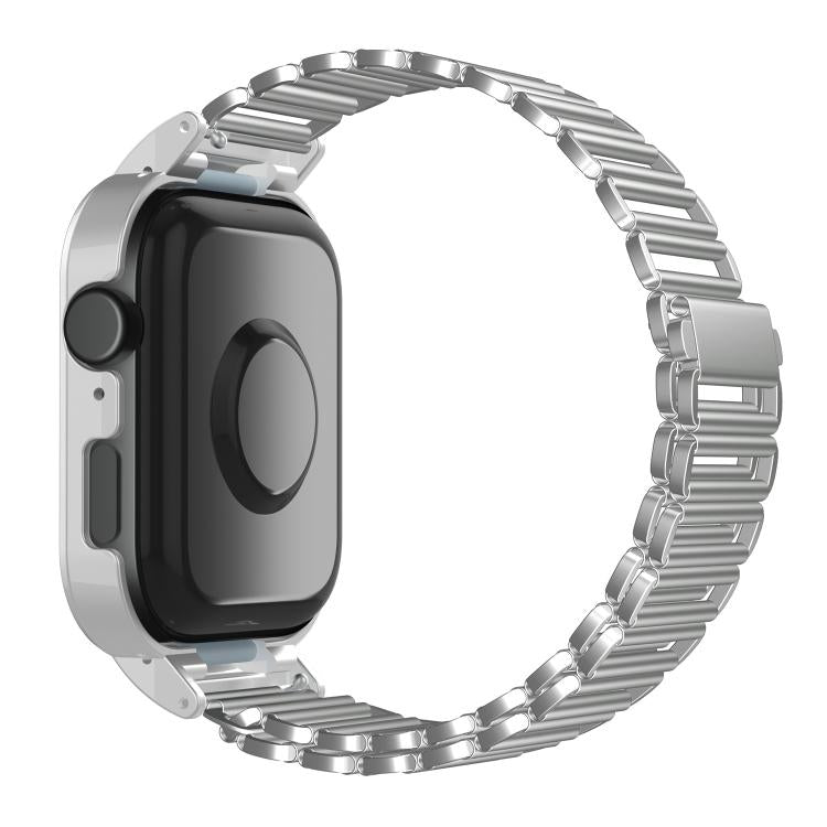 For Huawei Watch Fit3 Hollow Chain Metal Frame Watch Band(Silver) by bashfashion