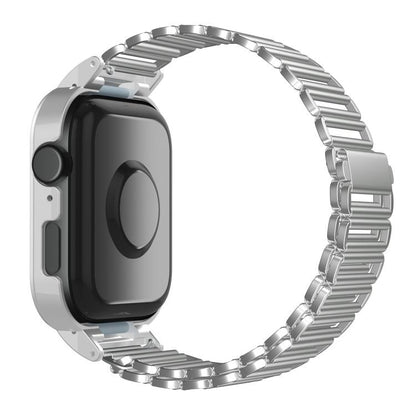 For Huawei Watch Fit3 Hollow Chain Metal Frame Watch Band(Silver) by bashfashion