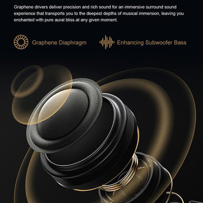 GT97 1.53 inch Round Screen 2 in 1 Bluetooth Earphone Leather Strap Smart Watch Supports Bluetooth Calls(Black) by bashfashion