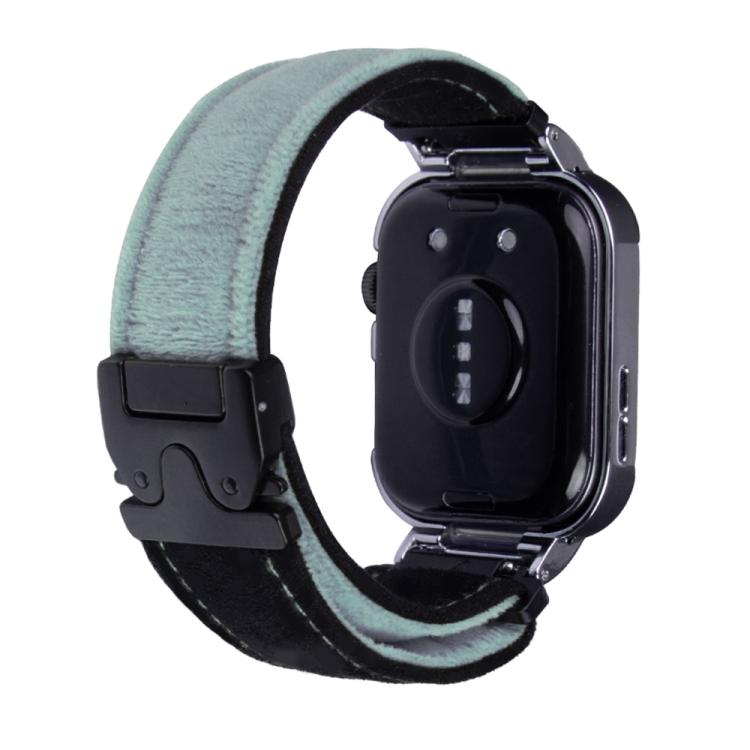 For Huawei Watch Fit3 Brushed Metal Silver Frame Watch Band(Black Blue Grey) by bashfashion