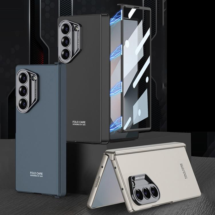 For Samsung Galaxy Z Fold6 GKK Integrated Magnetic Folding Hinge All-inclusive Explorer Phone Case(Black) by GKK