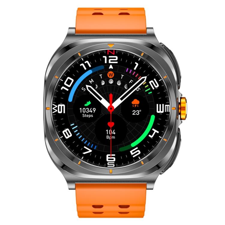 GT98 1.53 inch 2 in 1 Bluetooth Headphone IP67 Waterproof Smart Watch Supports Blood Oxygen Monitoring(Black Orange) by bashfashion