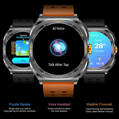 GT98 1.53 inch 2 in 1 Bluetooth Headphone IP67 Waterproof Smart Watch Supports Blood Oxygen Monitoring(Black Orange) by bashfashion