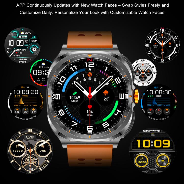GT98 1.53 inch 2 in 1 Bluetooth Headphone IP67 Waterproof Smart Watch Supports Blood Oxygen Monitoring(Black Orange) by bashfashion