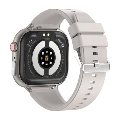 TK17 1.91 inch Horizontal Screen Silicone Strap Smart Watch Supports ECG Electrocardiogram(Grey) by bashfashion