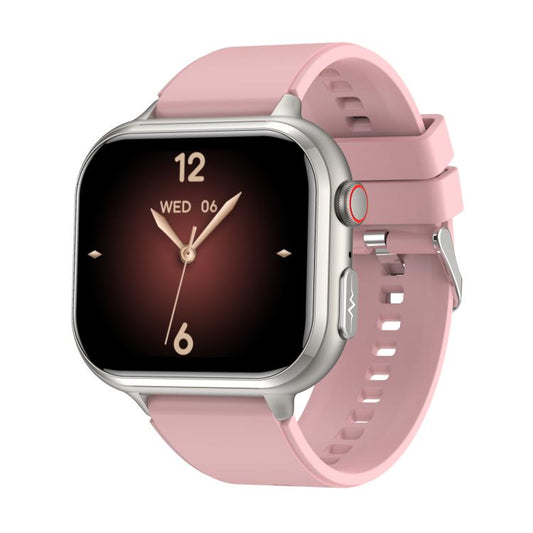 TK17 1.91 inch Horizontal Screen Silicone Strap Smart Watch Supports ECG Electrocardiogram(Pink) by bashfashion