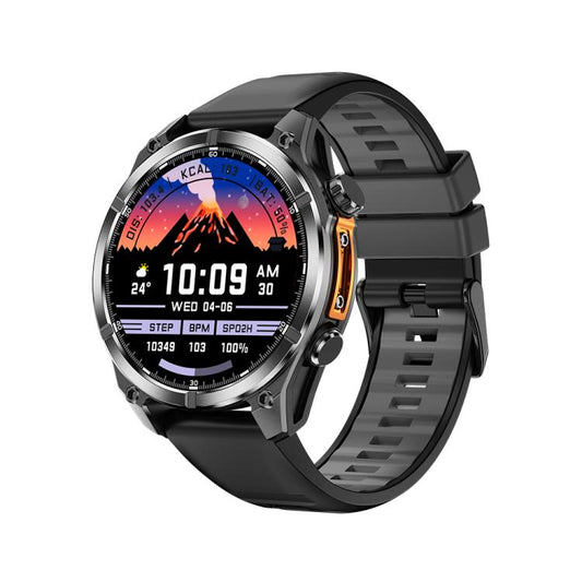 HD300 1.43 inch AMOLED Screen Silicone Strap Sports Smart Watch Supports Blood Oxygen Detection(Black) by bashfashion