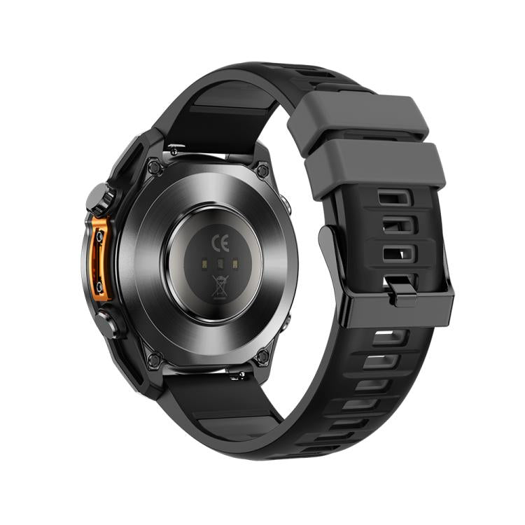 HD300 1.43 inch AMOLED Screen Silicone Strap Sports Smart Watch Supports Blood Oxygen Detection(Black) by bashfashion