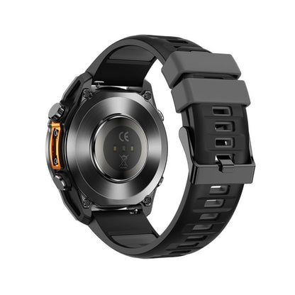 HD300 1.43 inch AMOLED Screen Silicone Strap Sports Smart Watch Supports Blood Oxygen Detection(Black) by bashfashion