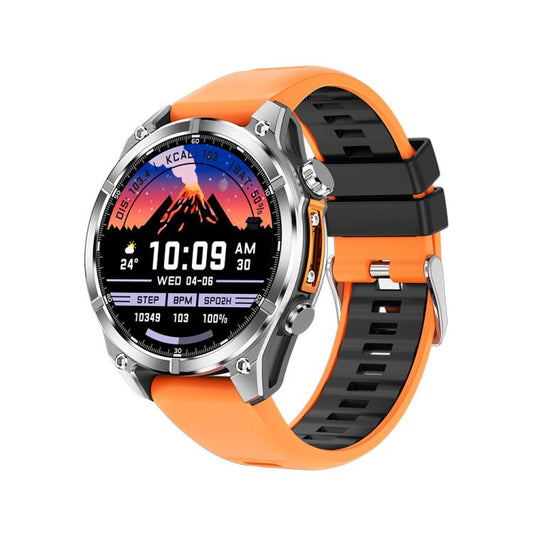 HD300 1.43 inch AMOLED Screen Silicone Strap Sports Smart Watch Supports Blood Oxygen Detection(Orange) by bashfashion