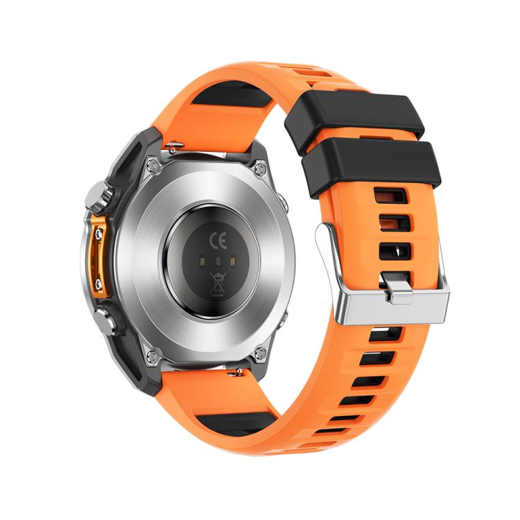 HD300 1.43 inch AMOLED Screen Silicone Strap Sports Smart Watch Supports Blood Oxygen Detection(Orange) by bashfashion