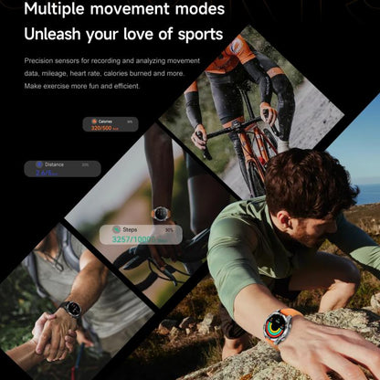 HD300 1.43 inch AMOLED Screen Silicone Strap Sports Smart Watch Supports Blood Oxygen Detection(Black) by bashfashion