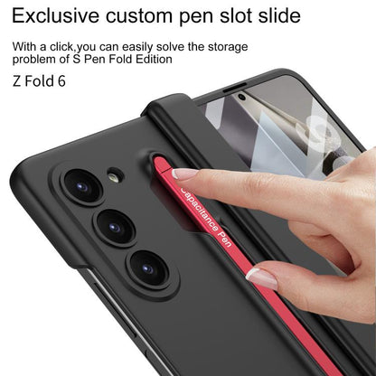 For Samsung Galaxy Z Fold6 GKK Magnetic Integrated Phone Case with Pen Slots, Include Pen(Mountain Gray) by GKK