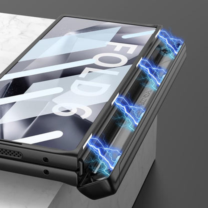 For Samsung Galaxy Z Fold6 GKK Integrated Magnetic Armor Flip Phone Case With Pen Box(Mountain Gray) by GKK