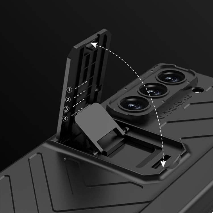 For Samsung Galaxy Z Fold6 GKK Integrated Magnetic Armor Flip Phone Case With Pen Box(Mountain Gray) by GKK