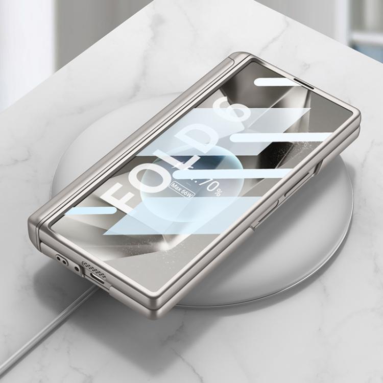 For Samsung Galaxy Z Fold6 GKK Integrated Magnetic Armor Flip Phone Case With Pen Box(Mountain Gray) by GKK